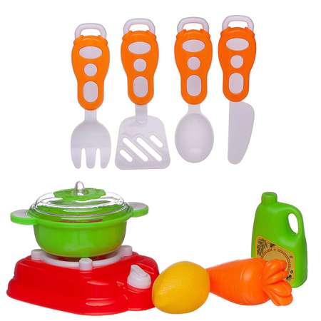 Игрушка Abtoys посуда, продукты, плита