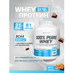 Протеин BiotechUSA 100% Pure Whey 2270 г. Шоколад - арахисовое масло