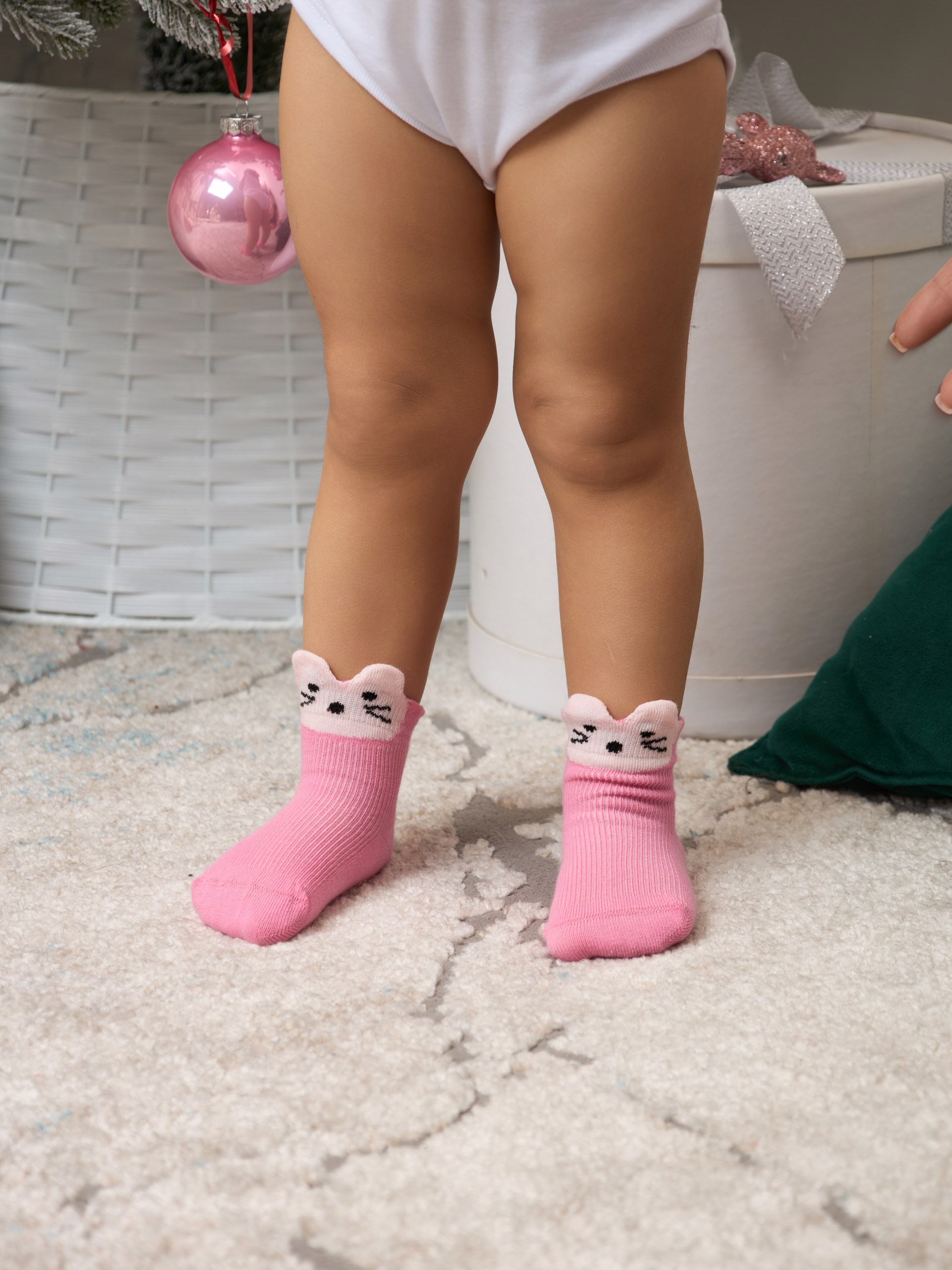 Носки 4 пары ALEX YVN B-2034-4-роз.жел.бел.св.роз. - фото 7