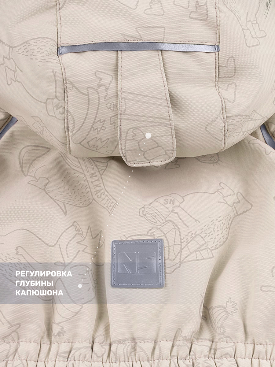 Комбинезон NIKASTYLE 8з2024 беж/серый - фото 10
