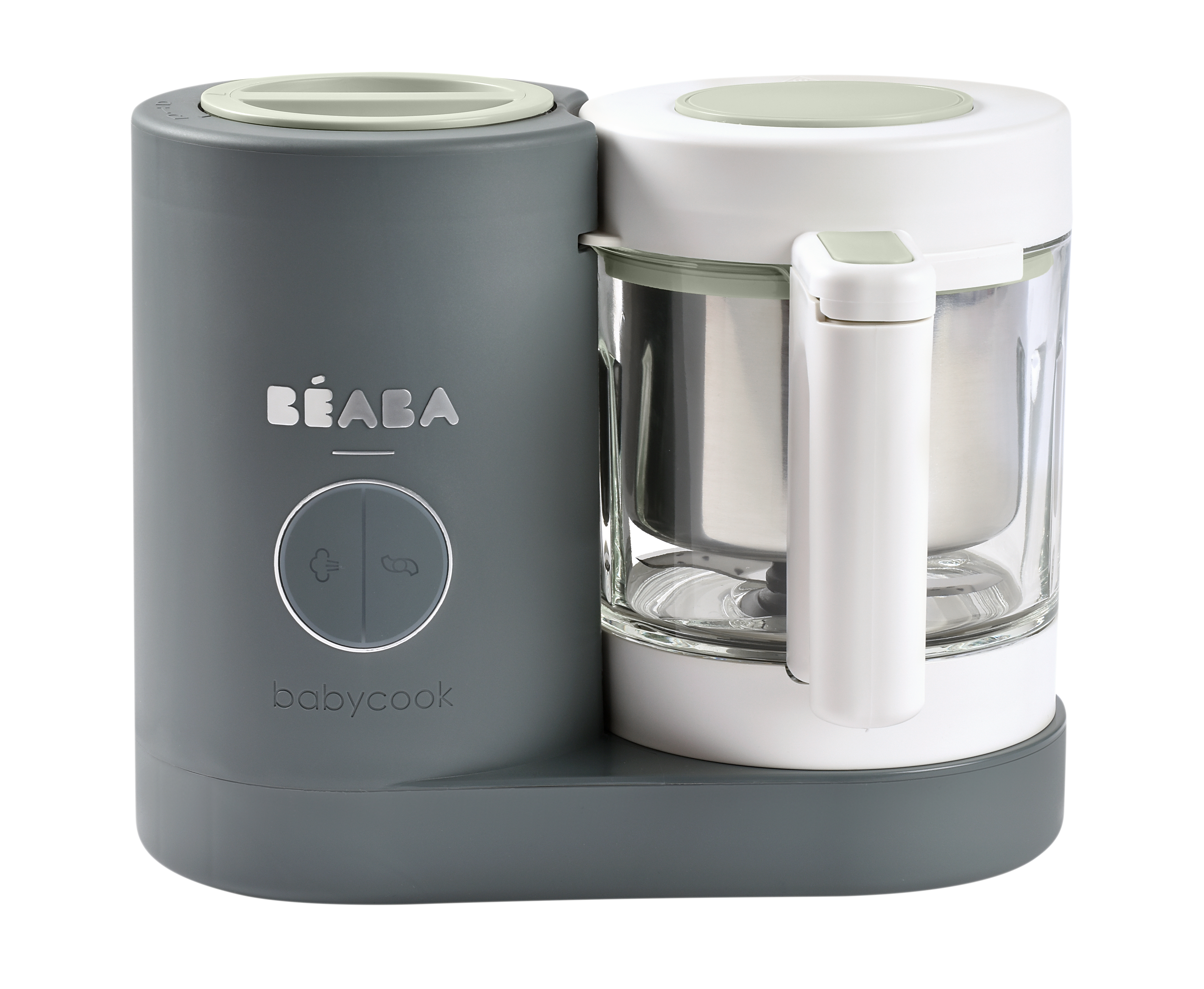 Пароварка блендер для детского питания BEABA BABYCOOK NEO серый - фото 1
