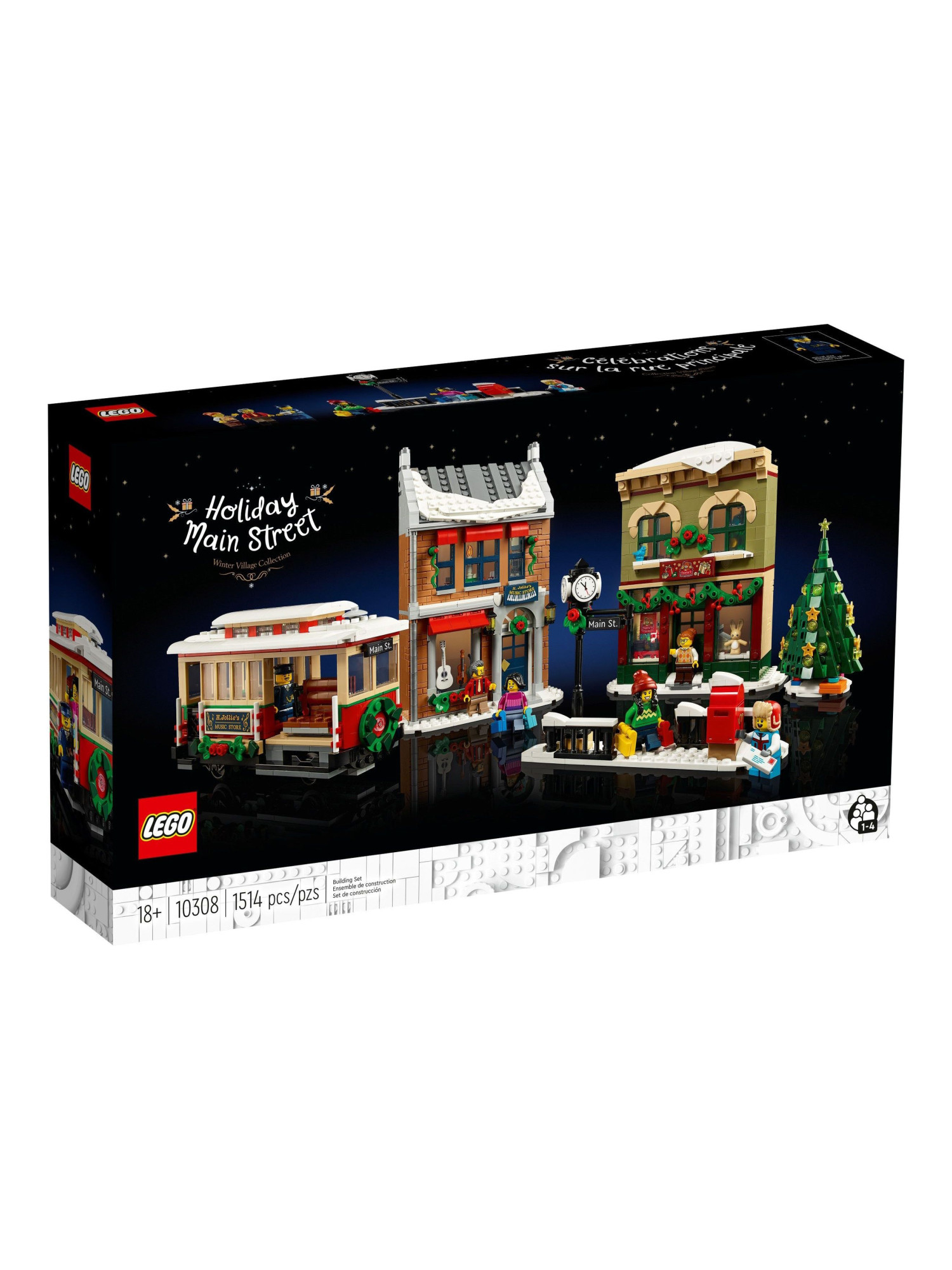 Конструктор LEGO Icons Рождественская улица 1514 дет. - фото 1