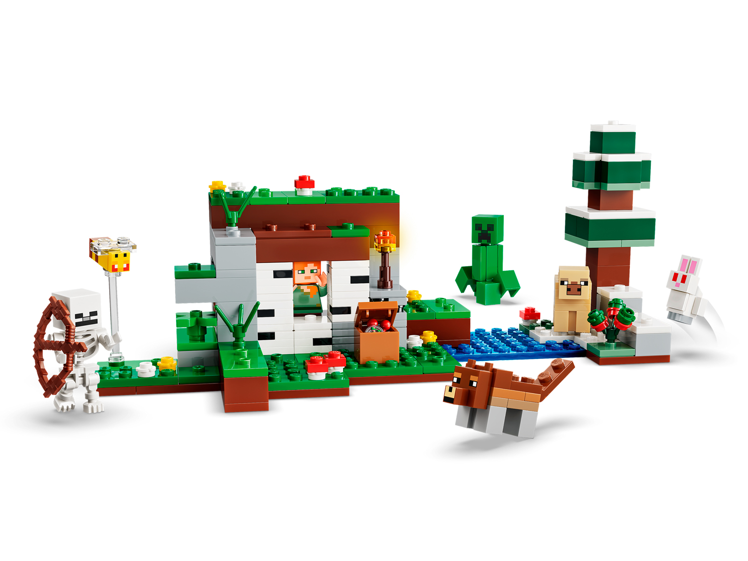 Конструктор LEGO Minecraft Приключение в первую ночь 301 дет. - фото 3