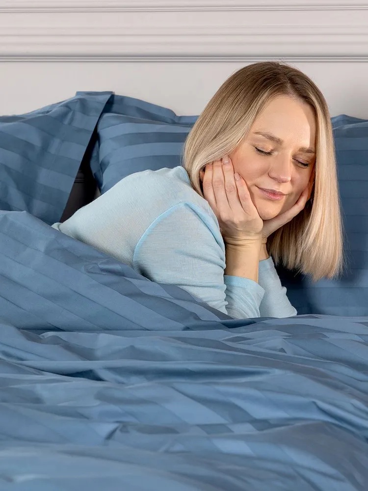 Комплект постельного белья Askona Comfort Stripe 3*3 2.0 односпальный 2 предм. - фото 7