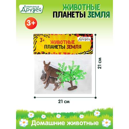 Игровой набор DARWIN Животные Ослы 2шт