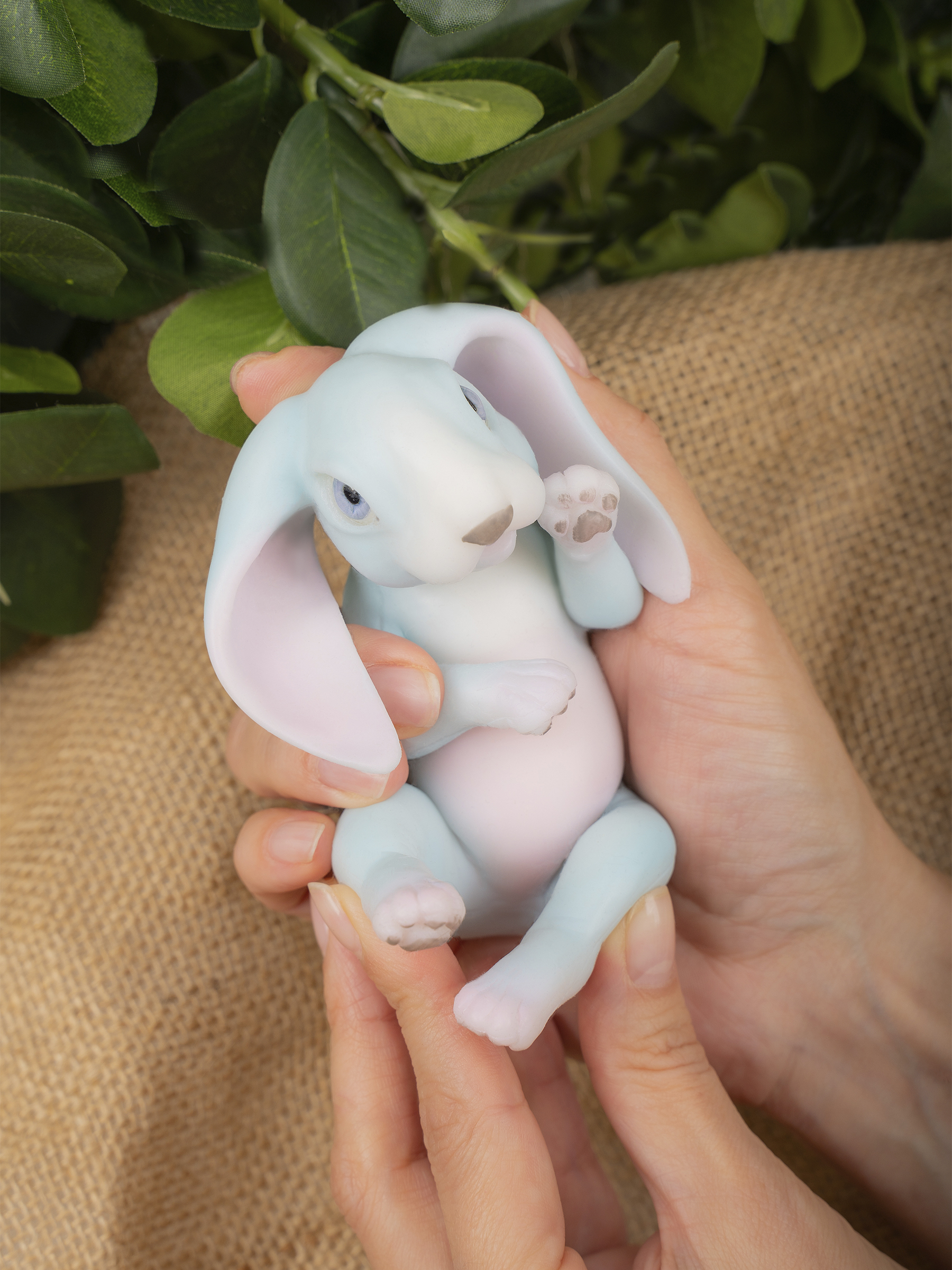 Кукла мини Magic Manufactory Magic history Зайчонок голубой высота 15 см 4631169404130 - фото 19