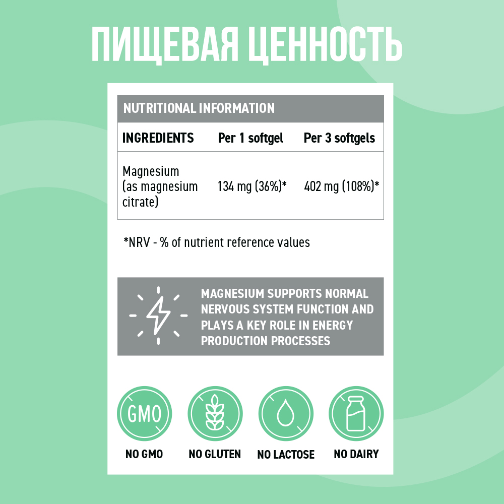 Магний Цитрат ULTRASUPPS 60 мягких капсул для здоровья нервной системы - фото 6