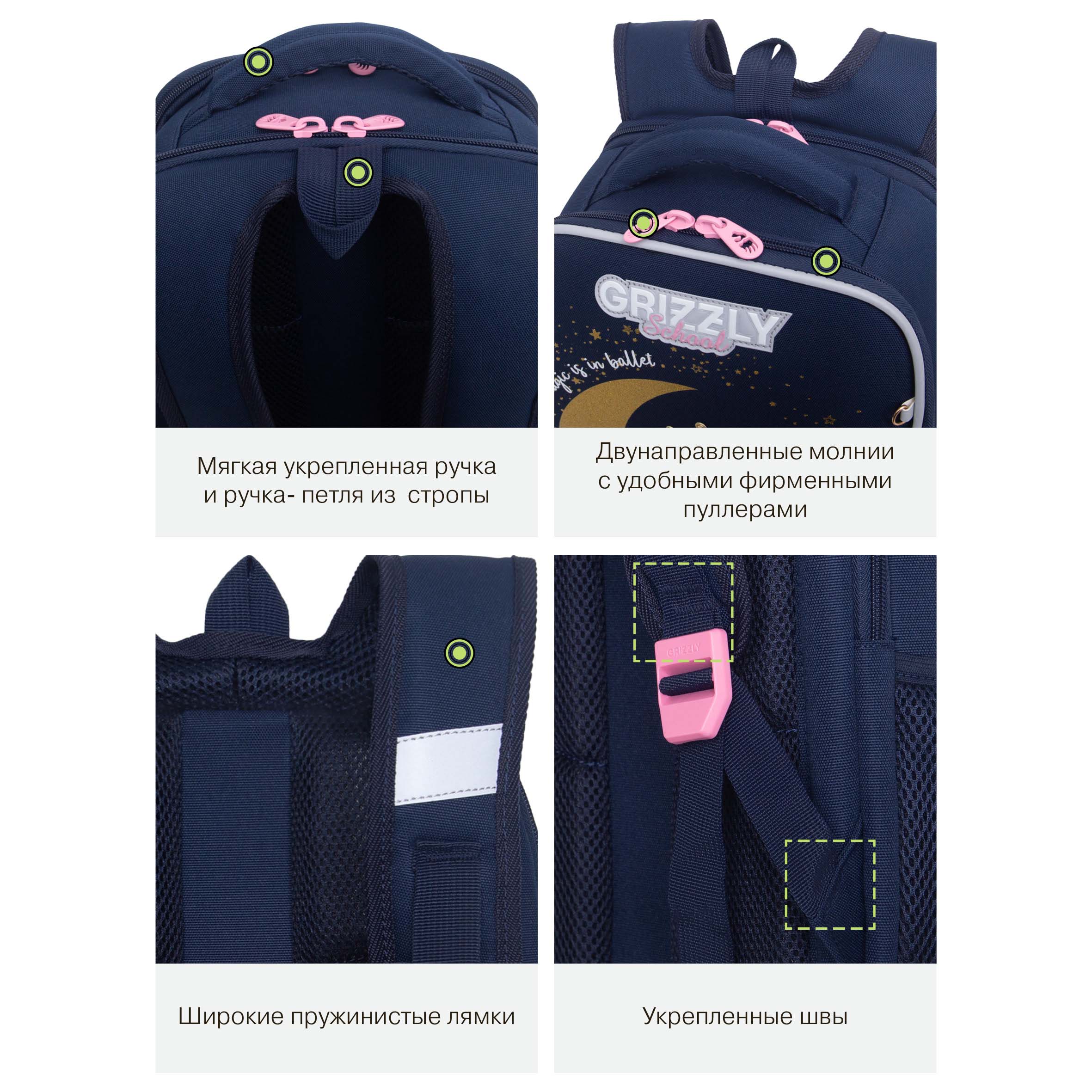Ранец Grizzly Принцесса - фото 15