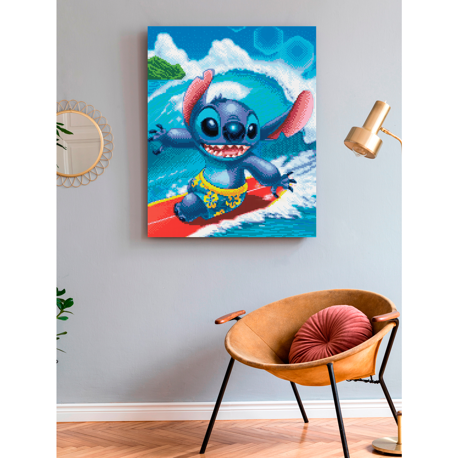 Алмазная мозаика Art on Canvas Стич на волне в ассортименте - фото 3
