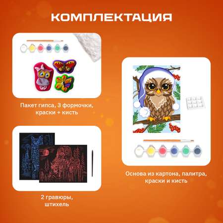 Набор для рисования LORI(колорит) Совы