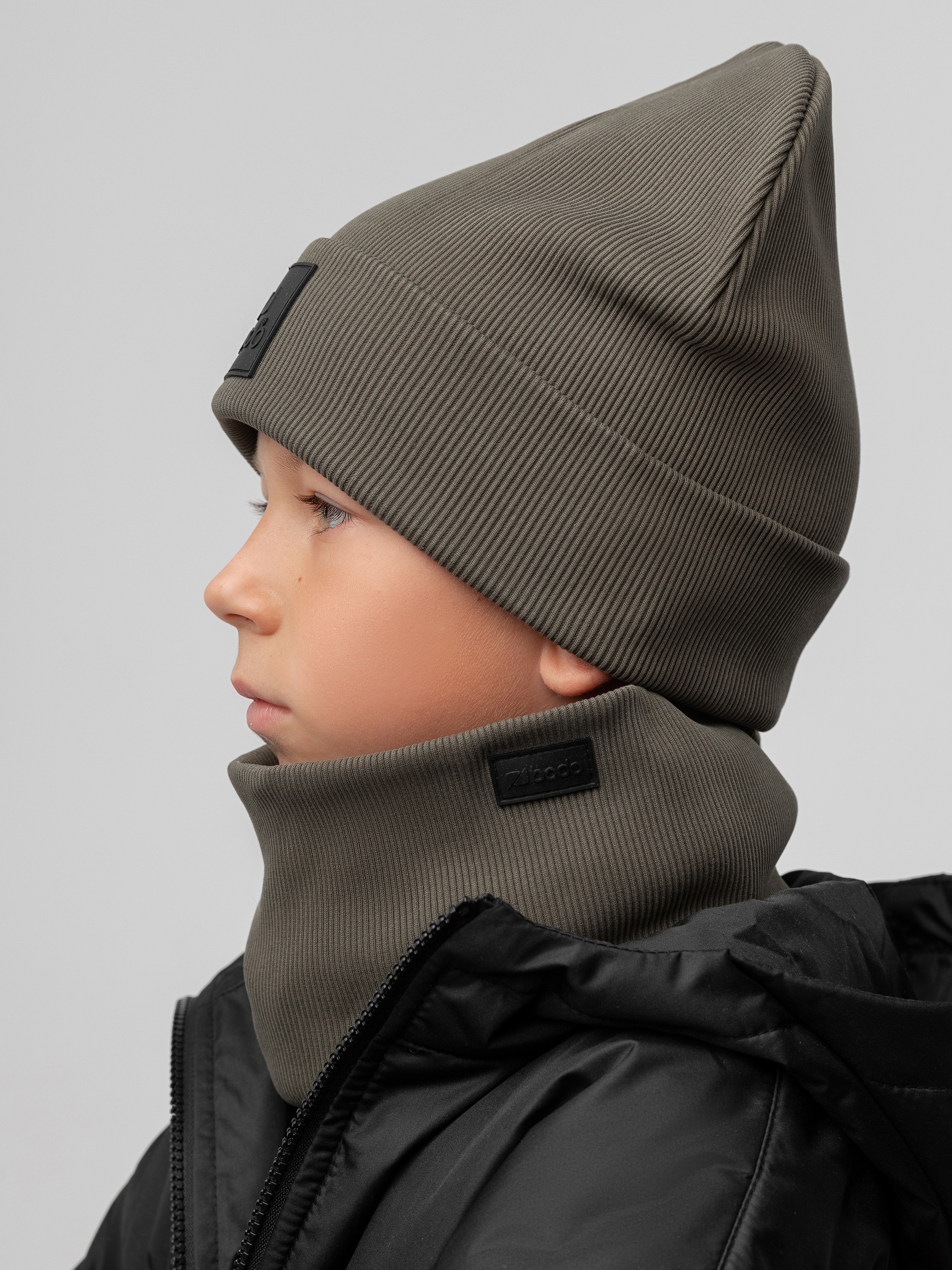 Шапка и снуд Bodo 13-162MU_хаки - фото 2