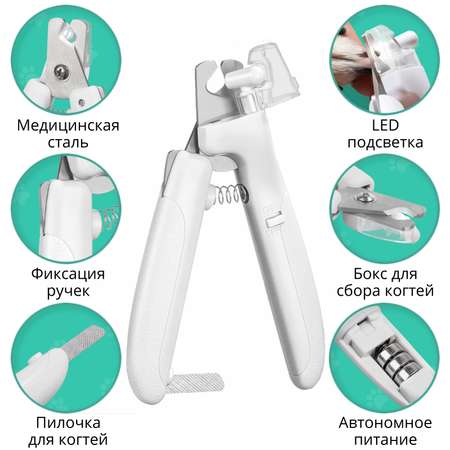 Когтерез-секатор LolUno home Pets для кошек и собак