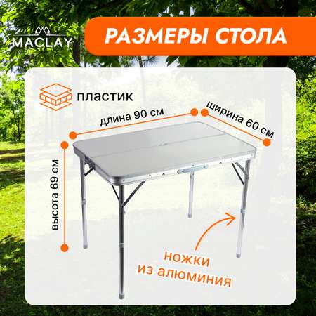 Набор Maclay мебели турист складной: стол 2 скамейки