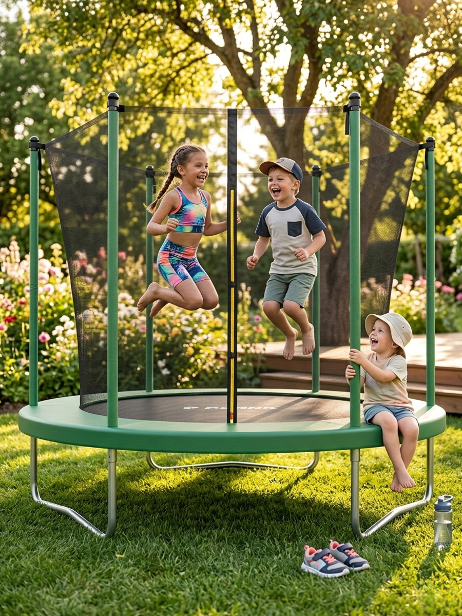 Батут уличный Plank SKY 8ft internal 244см с внутренней сеткой - фото 12