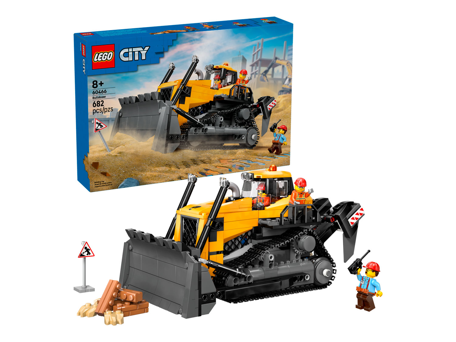 Конструктор LEGO City Желтый бульдозер 682 дет. - фото 1