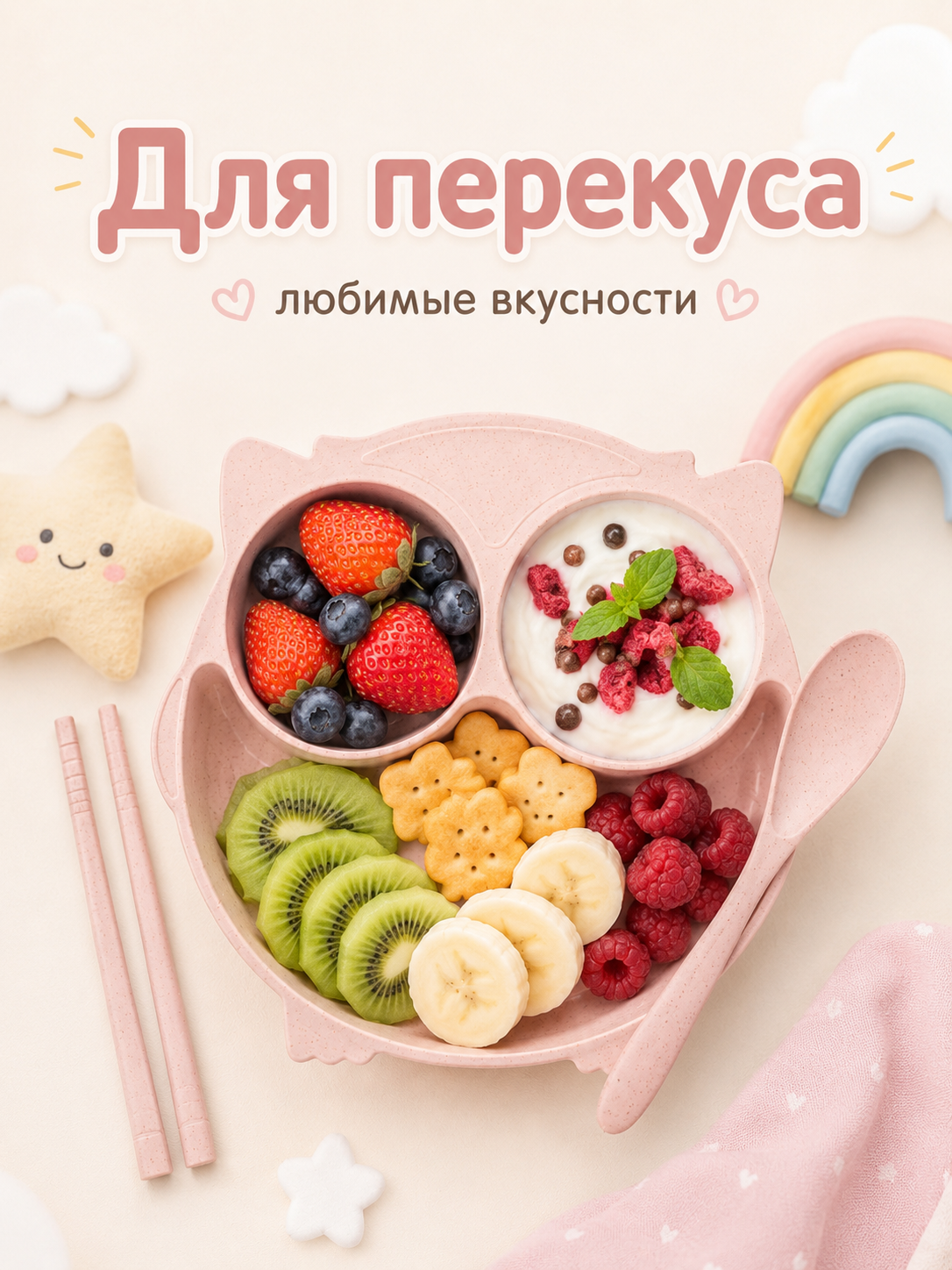 Набор посуды Добрый Филин Совушка 4 предм. - фото 7