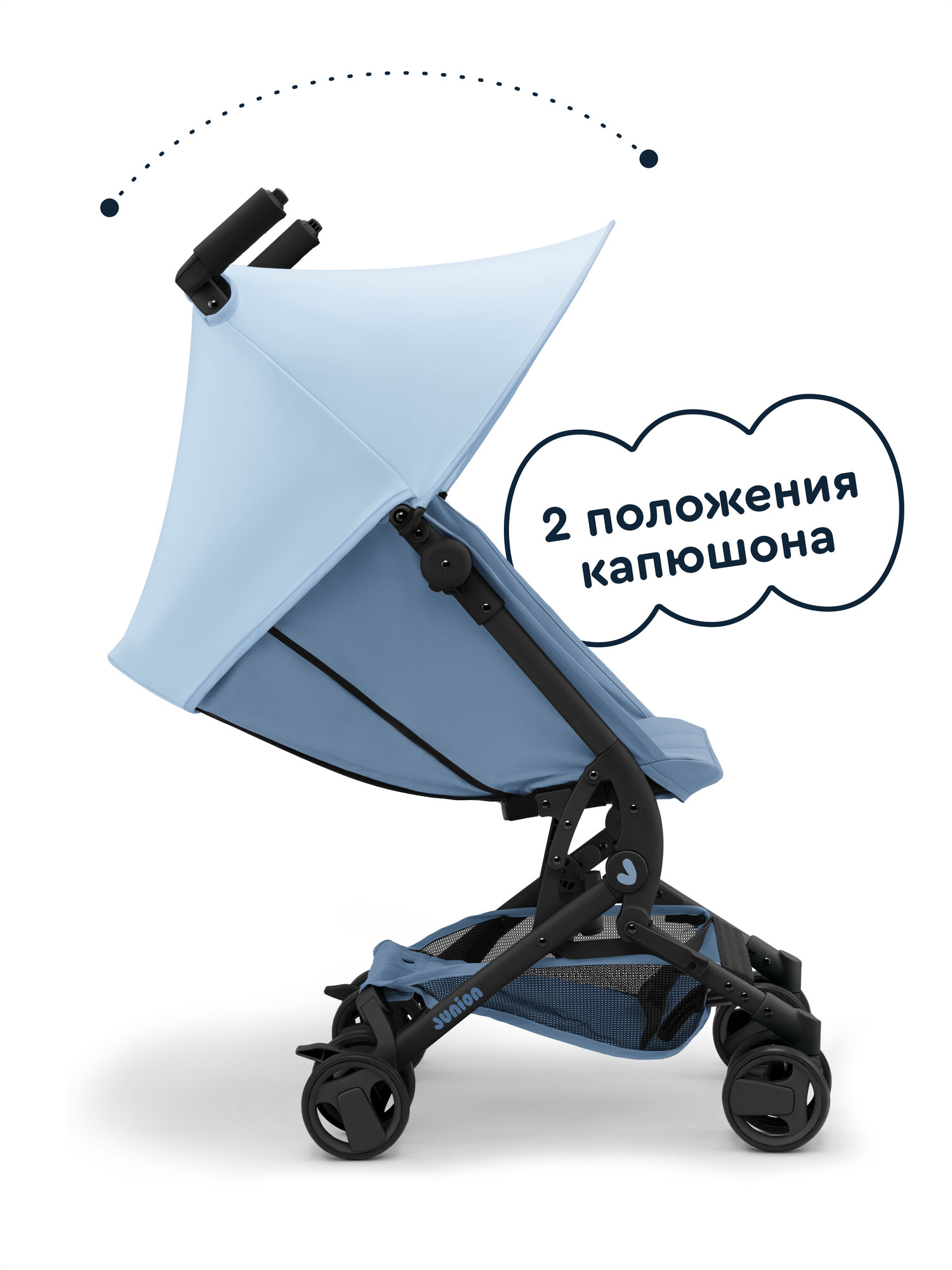 Коляска прогулочная Junion Tinbi синий - фото 7