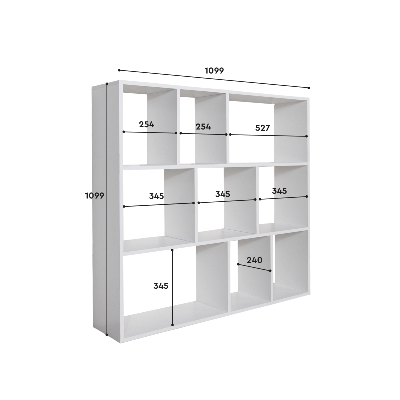 Стеллаж напольный Comfort Avenue Алиса Дуб Делано темный 4080 109.9х109.9х24 - фото 8