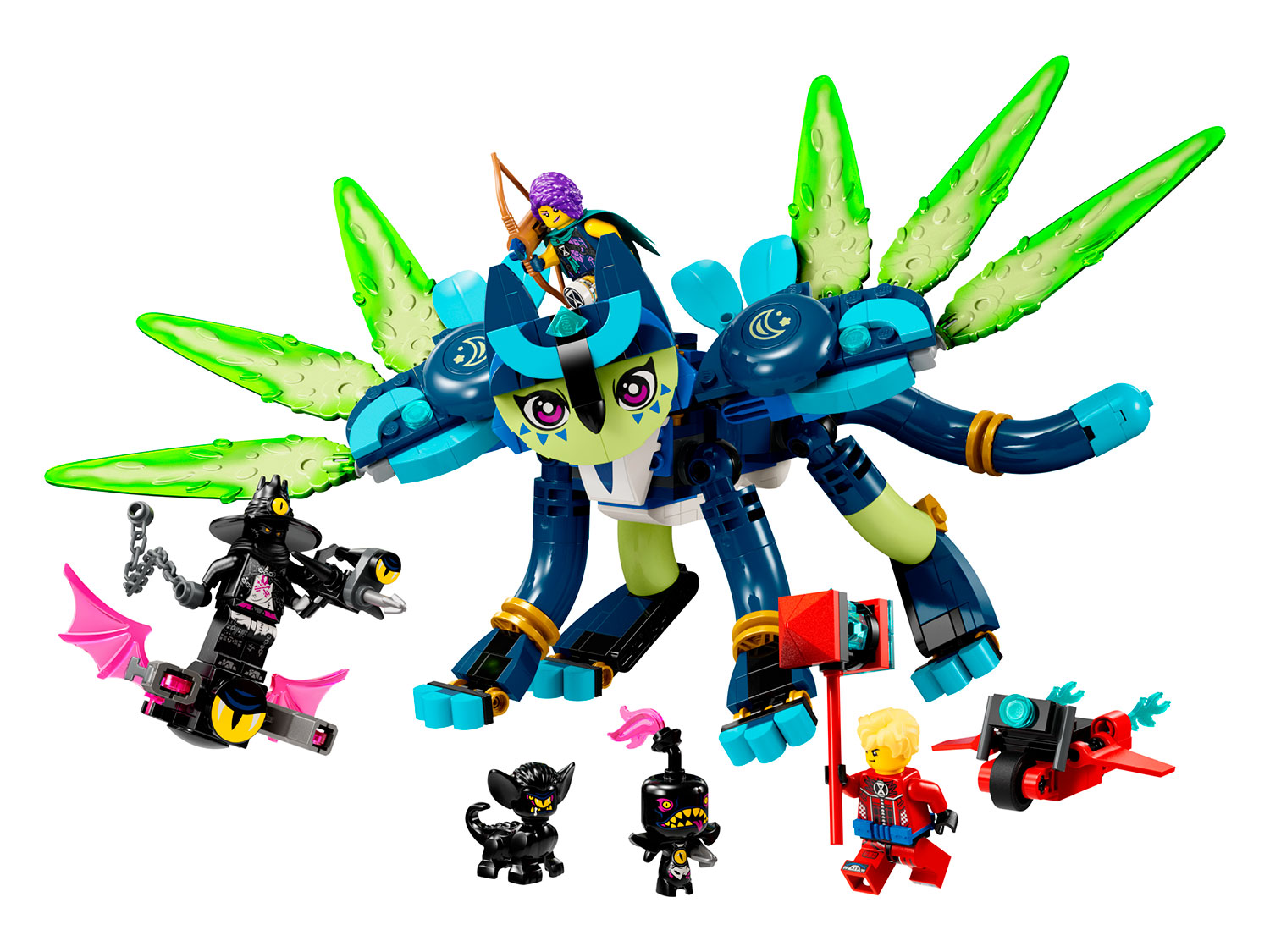 Конструктор LEGO DREAMZzz Зои и кошка-сова Зиан блочный - фото 1