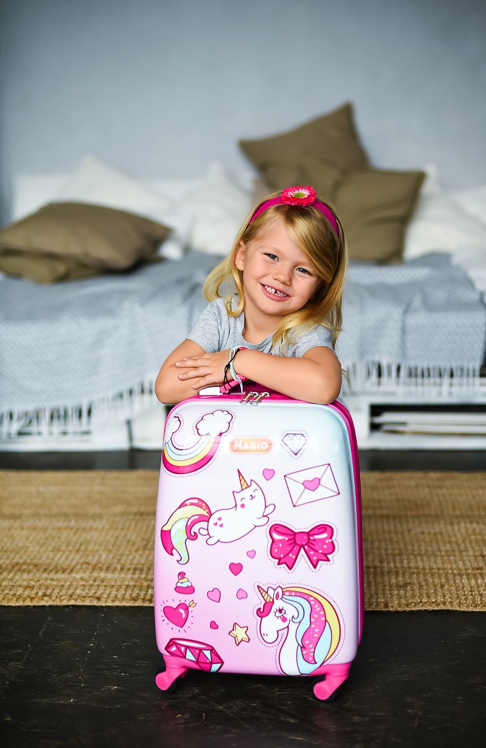 Чемодан LATS Счастливый единорог - фото 3
