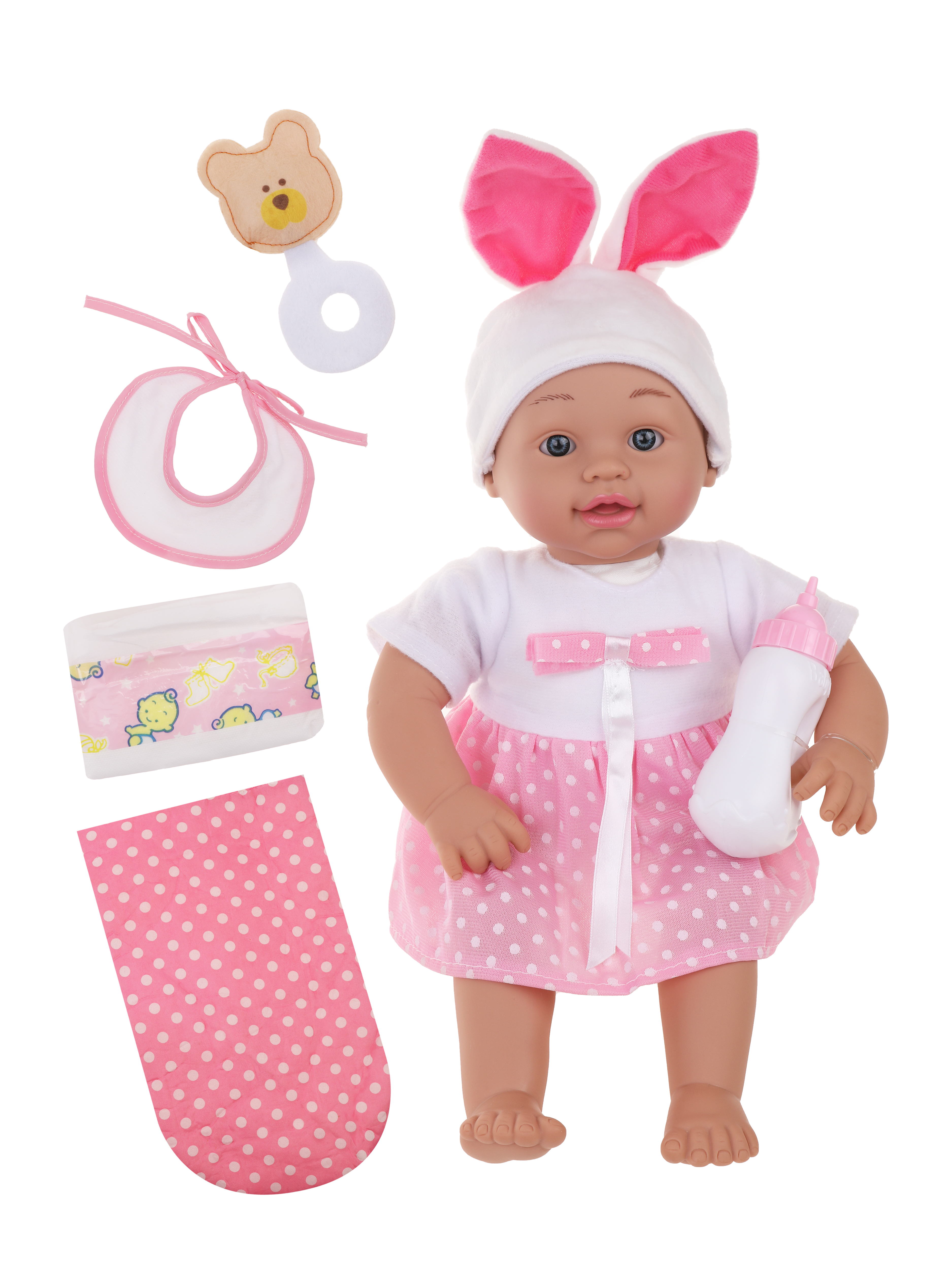 Кукла пупс Наша Игрушка милый малыш высота 35 см 652692 - фото 1