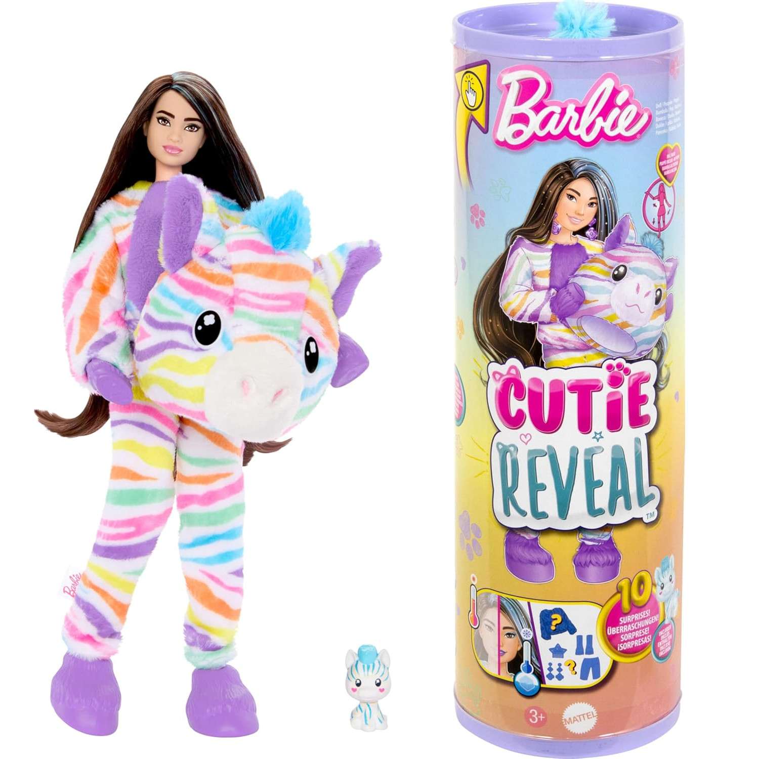 Кукла модельная Barbie Зебра HRK39 - фото 1