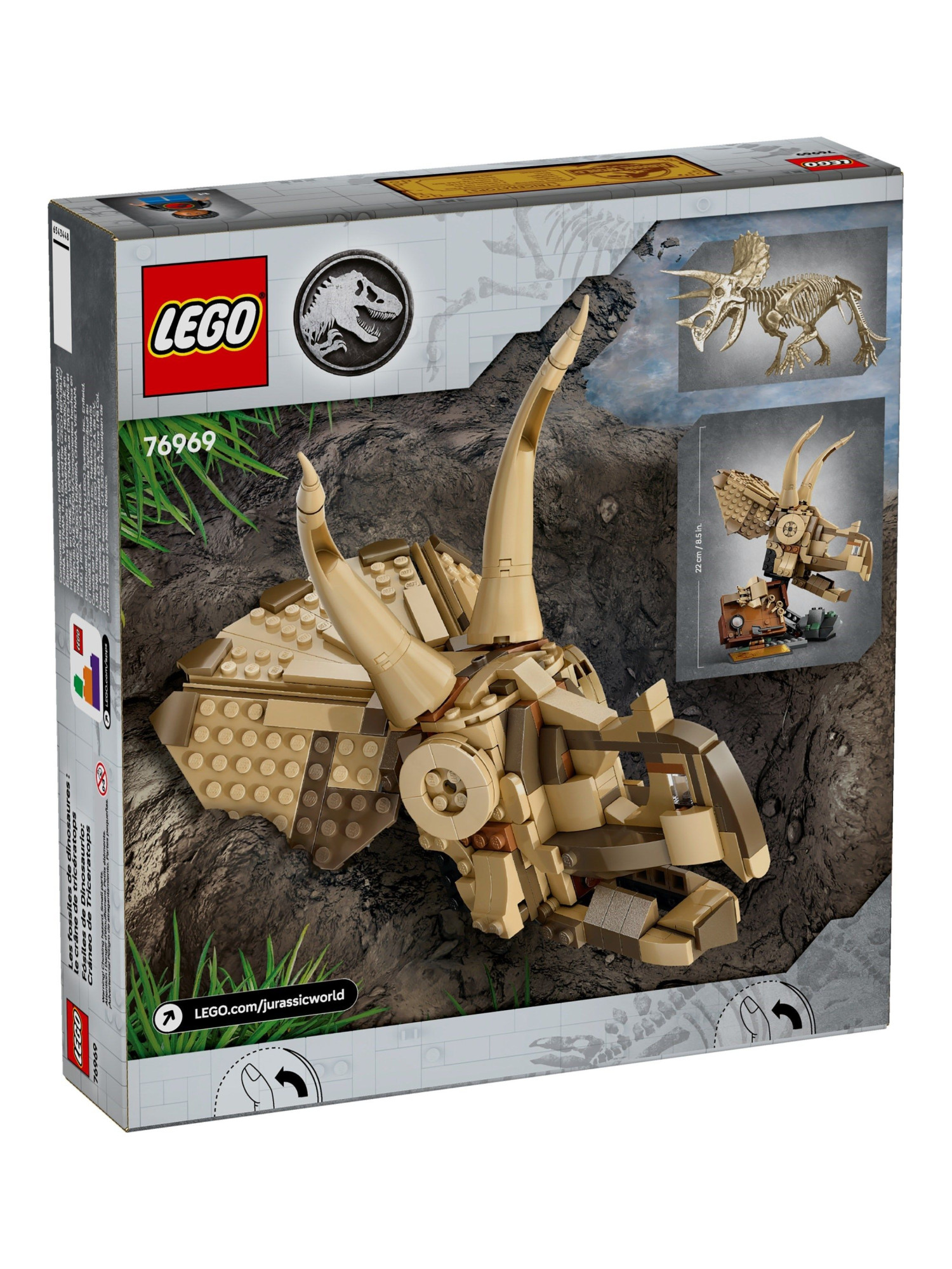 Конструктор LEGO Jurassic World Череп трицератопса 468 дет. - фото 4