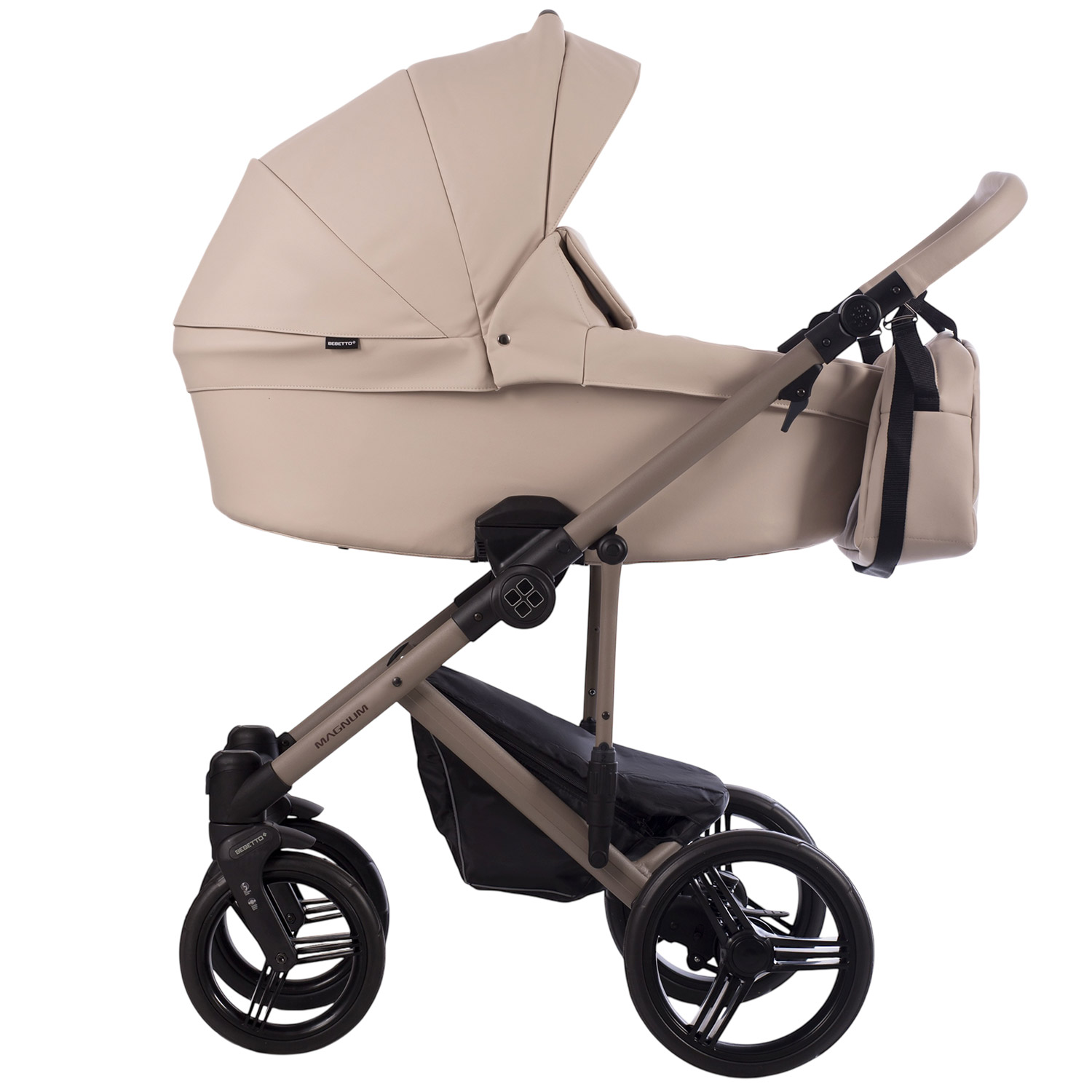 Коляска 2в1 Bebetto Magnum Light Pro 01 бежевый - фото 3