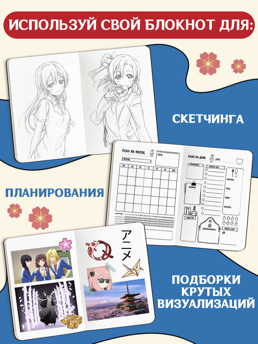 Блокнот Проф-Пресс Скетчбук А5 80 л С веером - фото 4