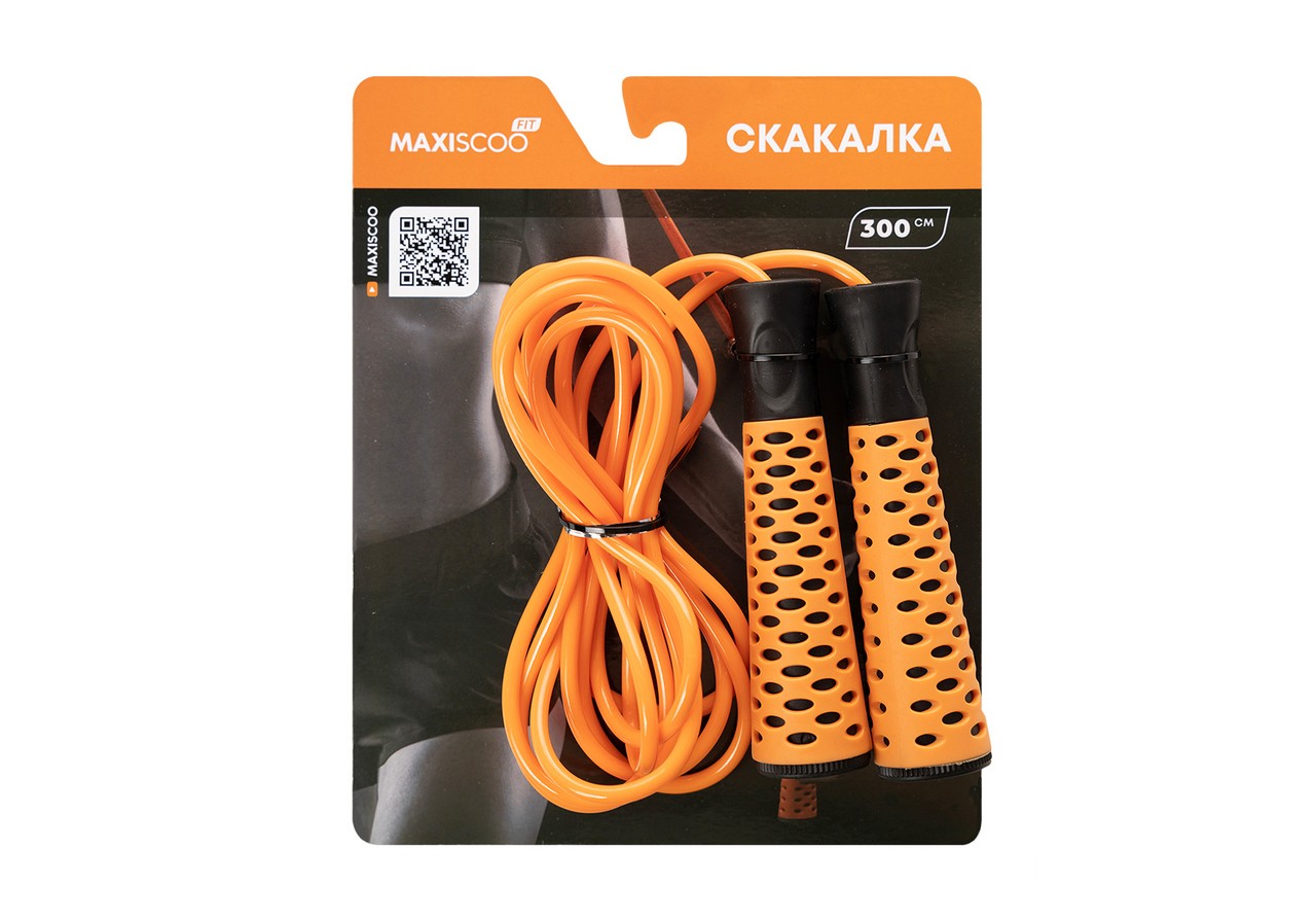 Скакалка MAXISCOO FIT, Оранжевая - фото 3