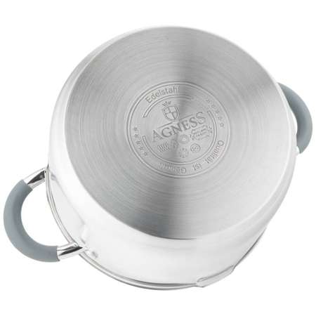 Кастрюля Agness profi home со стеклянной крышкой 5 л нжс 914-218