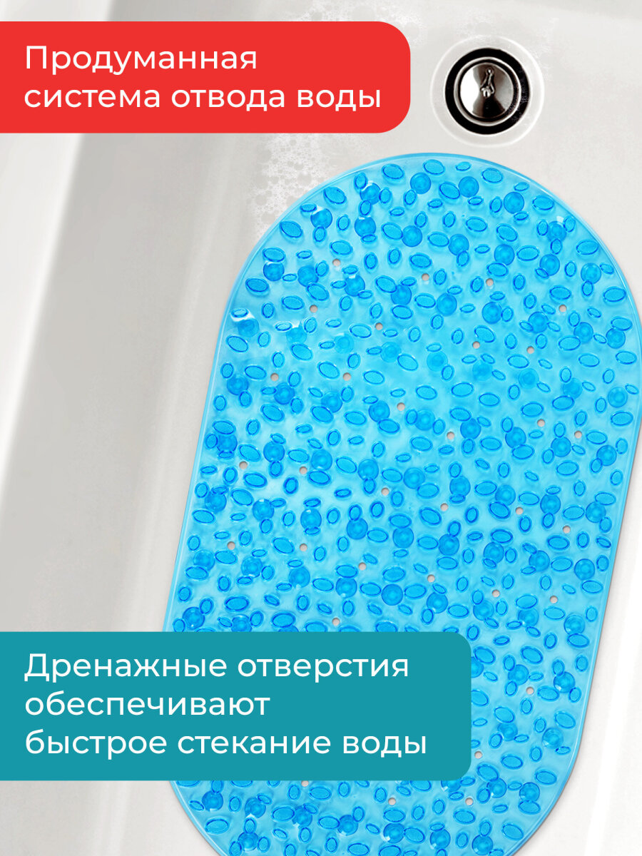 Коврик для ванной PRIMILA Камешки 40 x 69 см - фото 5