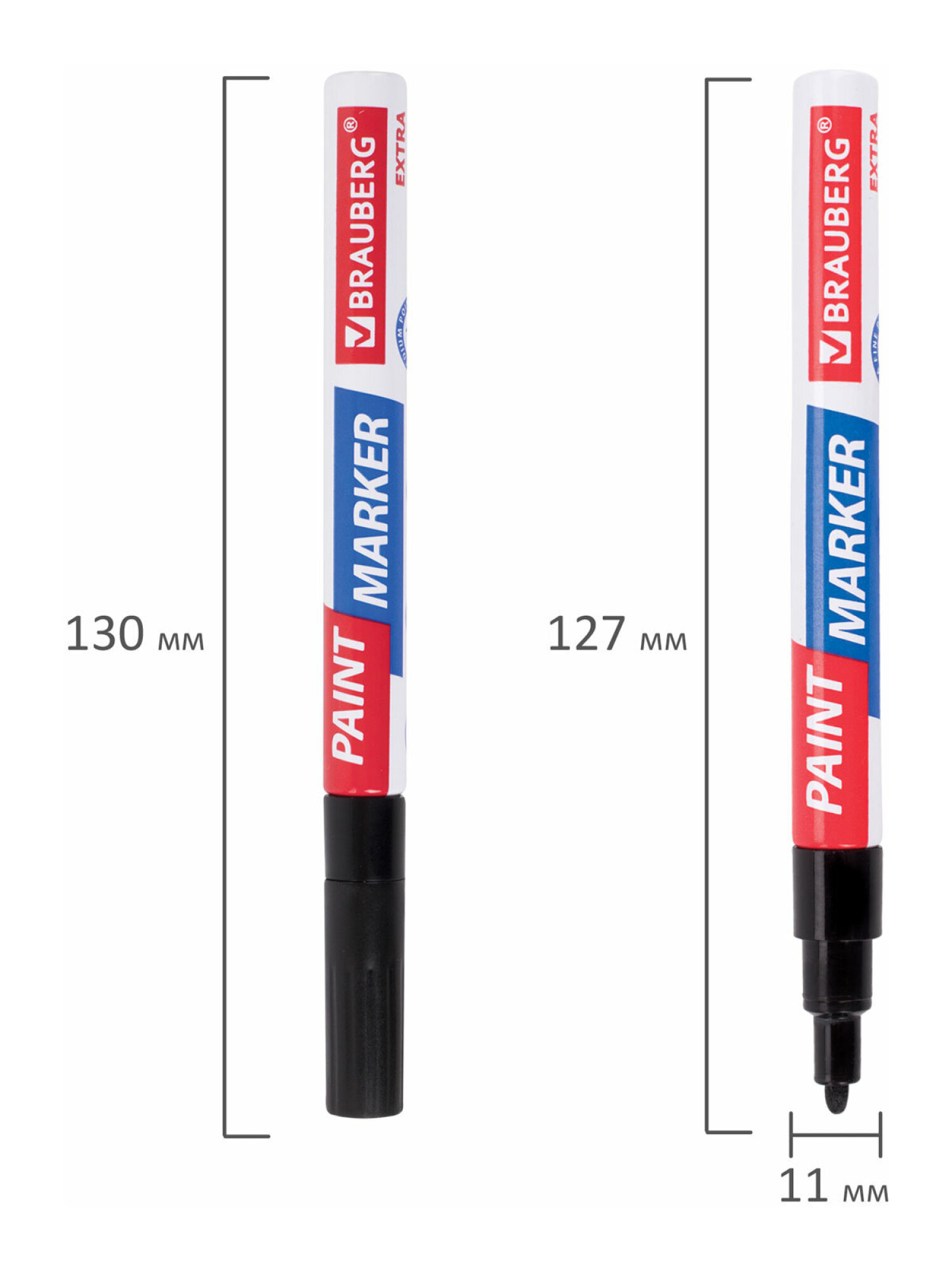 Маркеры Brauberg 1 шт. - фото 20