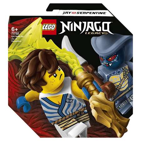 Конструктор LEGO NINJAGO Джей против воина-серпентина блочный