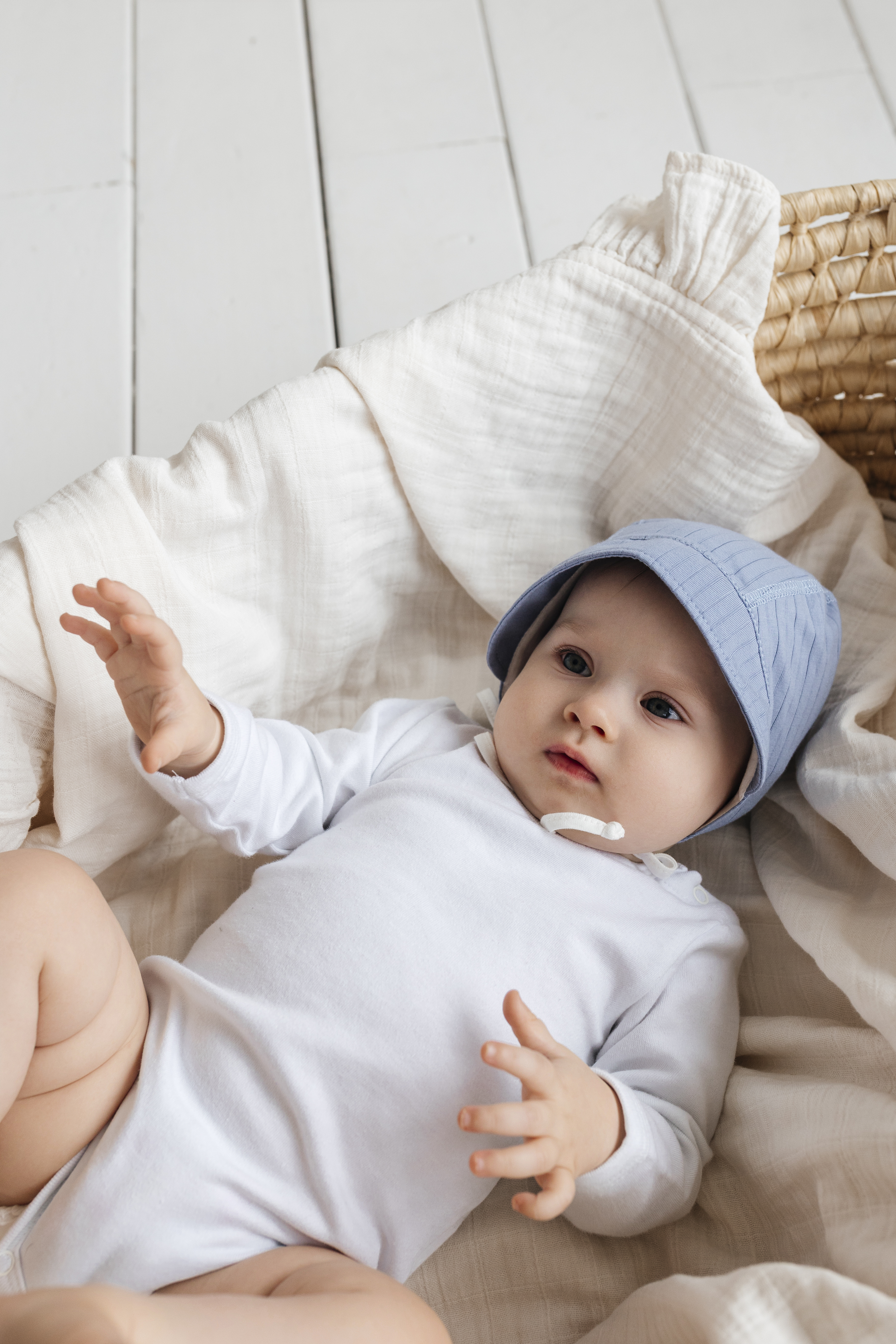 Чепчик Чудо-Кроха KL-168/светло-джинсовый - фото 7