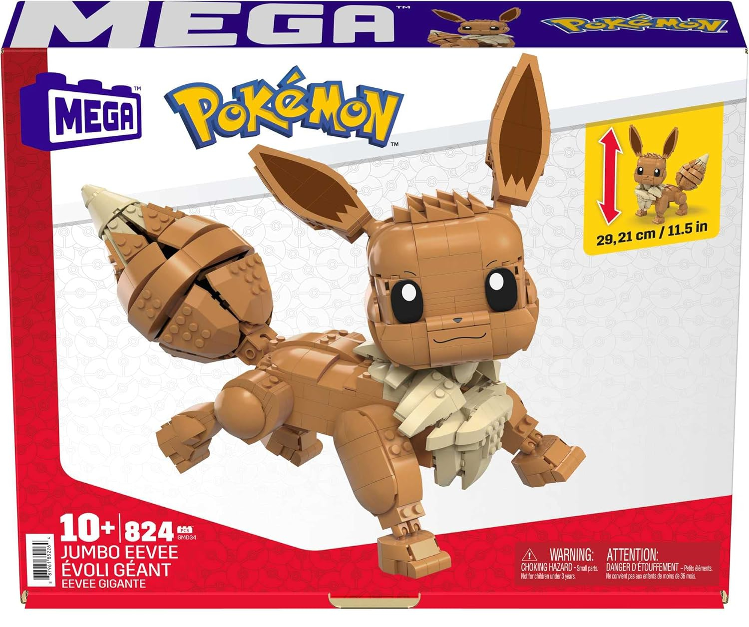 Конструктор Mega Construx Pokémon Jumbo Evoli 824 дет. - фото 6