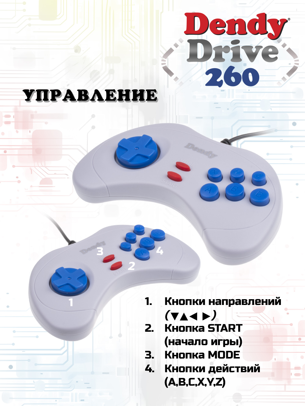 Игровая приставка Dendy Drive 260 + конвертер - фото 8