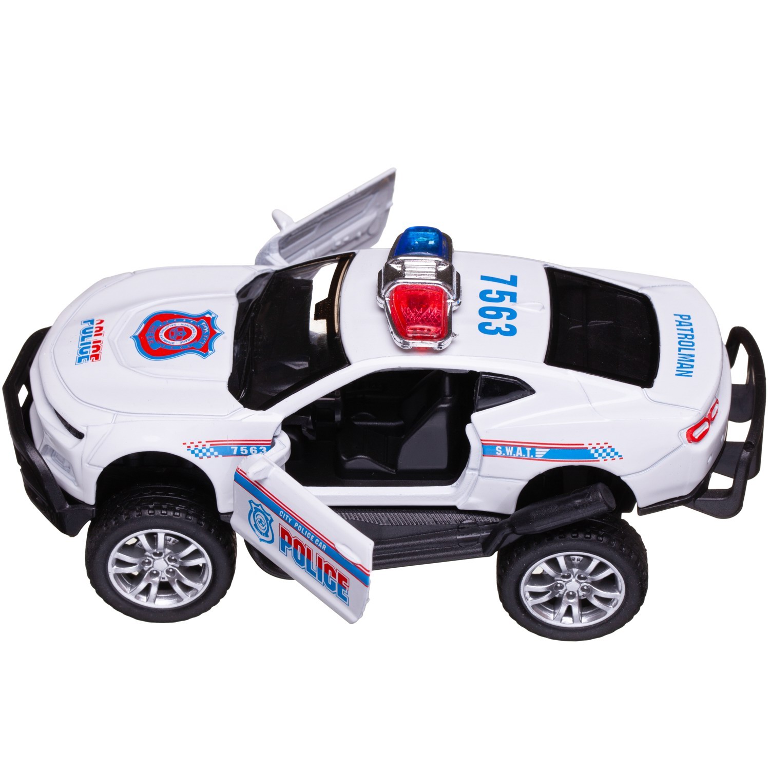 Полицейская машина Junfa Jeep WT-10997/белый - фото 6