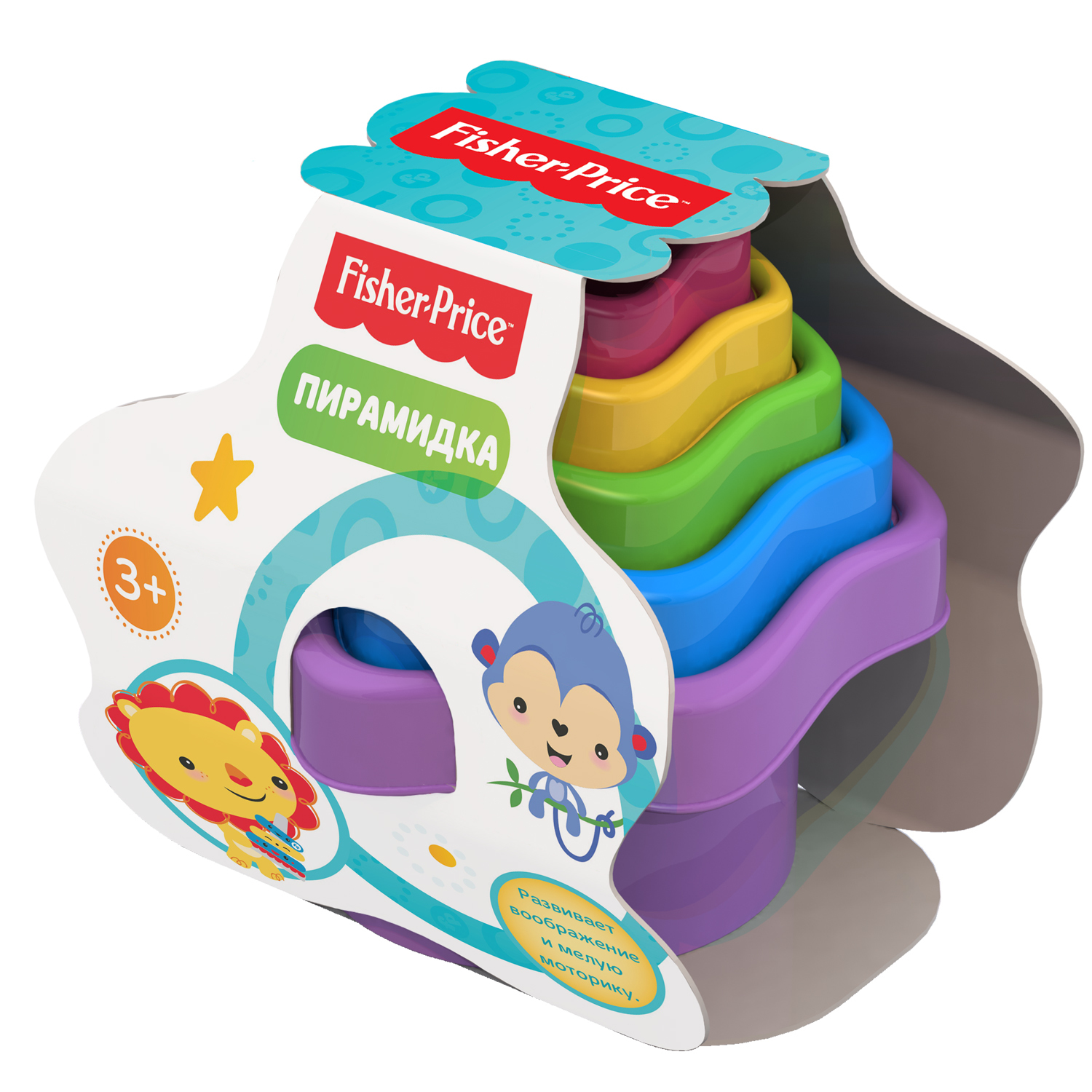 Игрушка Fisher Price пирамидка - фото 2