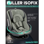 Автокресло Indigo Jovola Fuller, зел.-серая кожа Isofix 0+/1/2/3 (0-36 кг) зеленый
