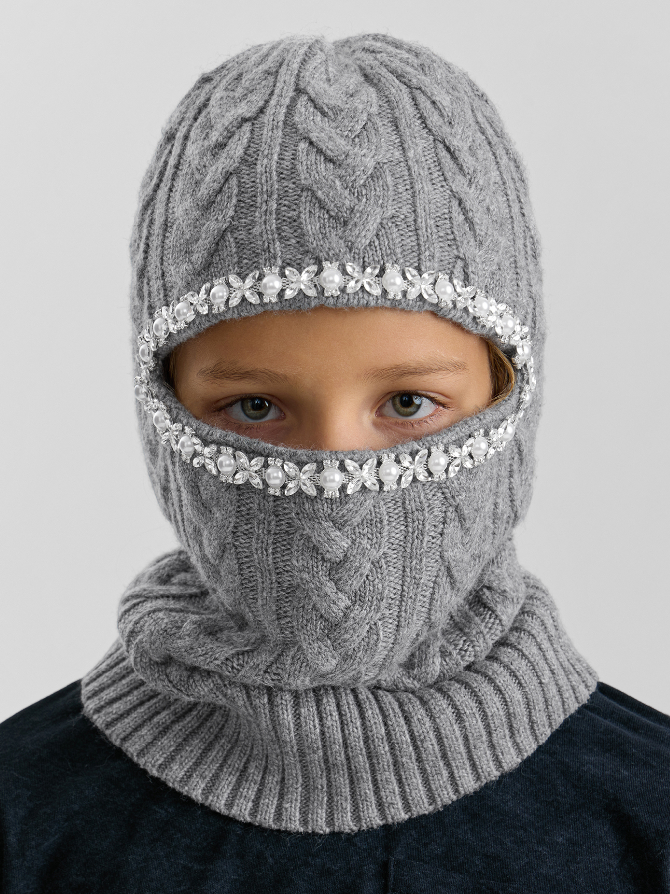 Балаклава Happy Baby 89156-0_grey - фото 1