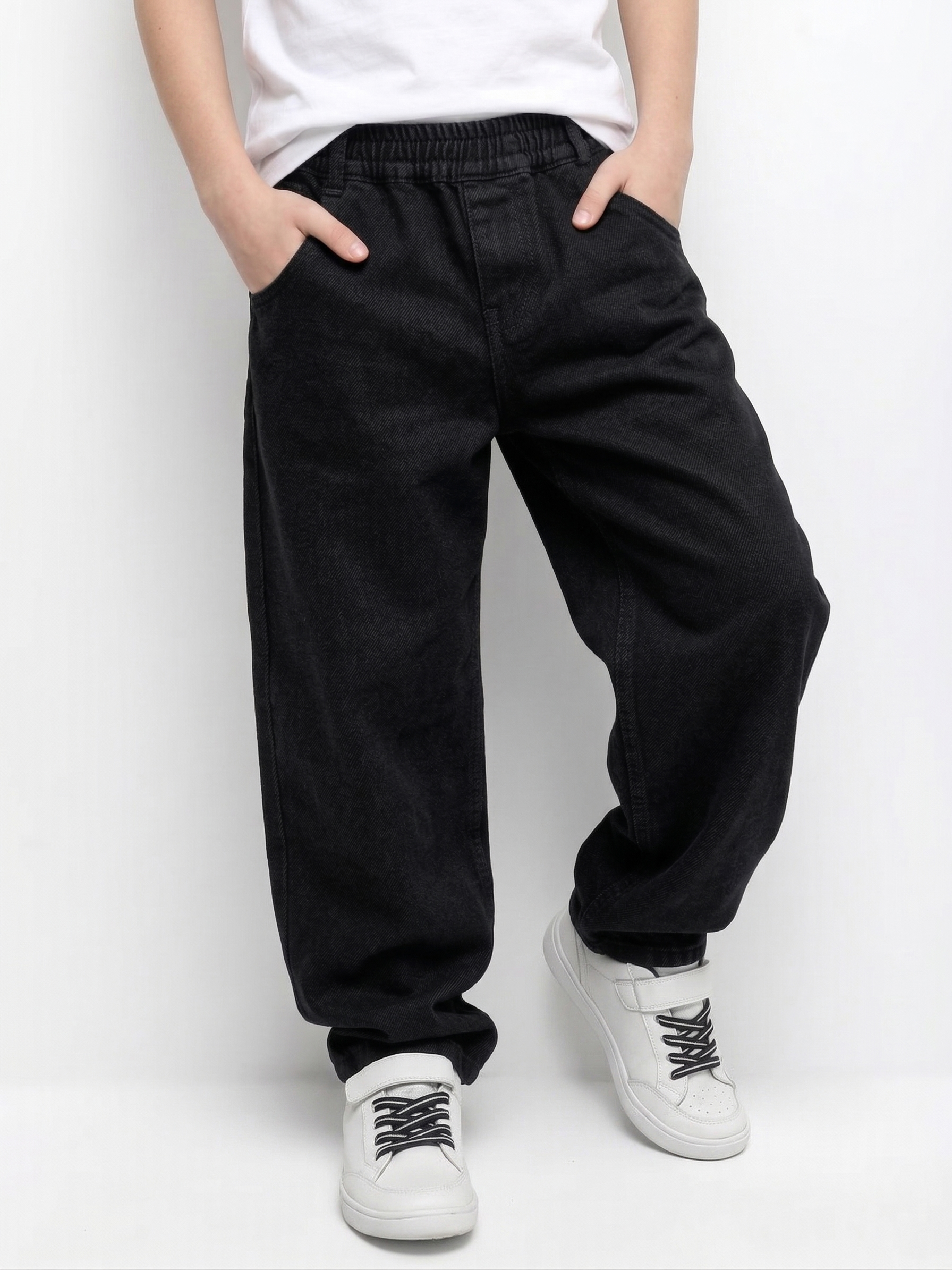 Изображение товара Джинсы-бананы СИНИЙ МИР Детские 128 Хлопок с резинкой Изображение товара Джинсы-бананы СИНИЙ МИР Детские 128 Хлопок с резинкой