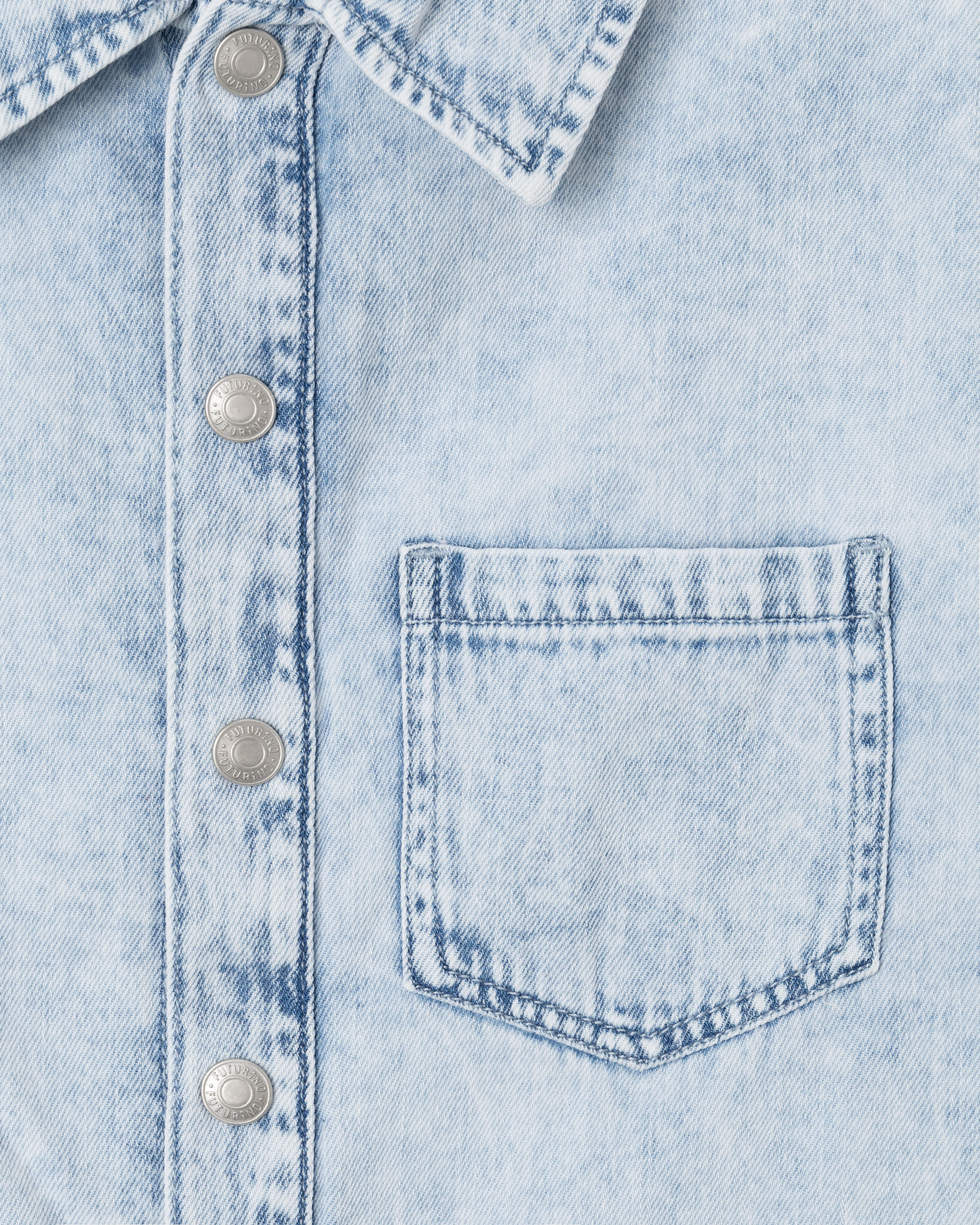 Джинсовая рубашка Futurino DFB-SS26-05FUkb-66 - фото 3