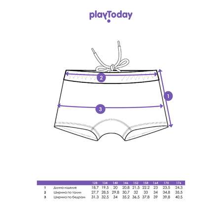 Плавки-шорты PlayToday