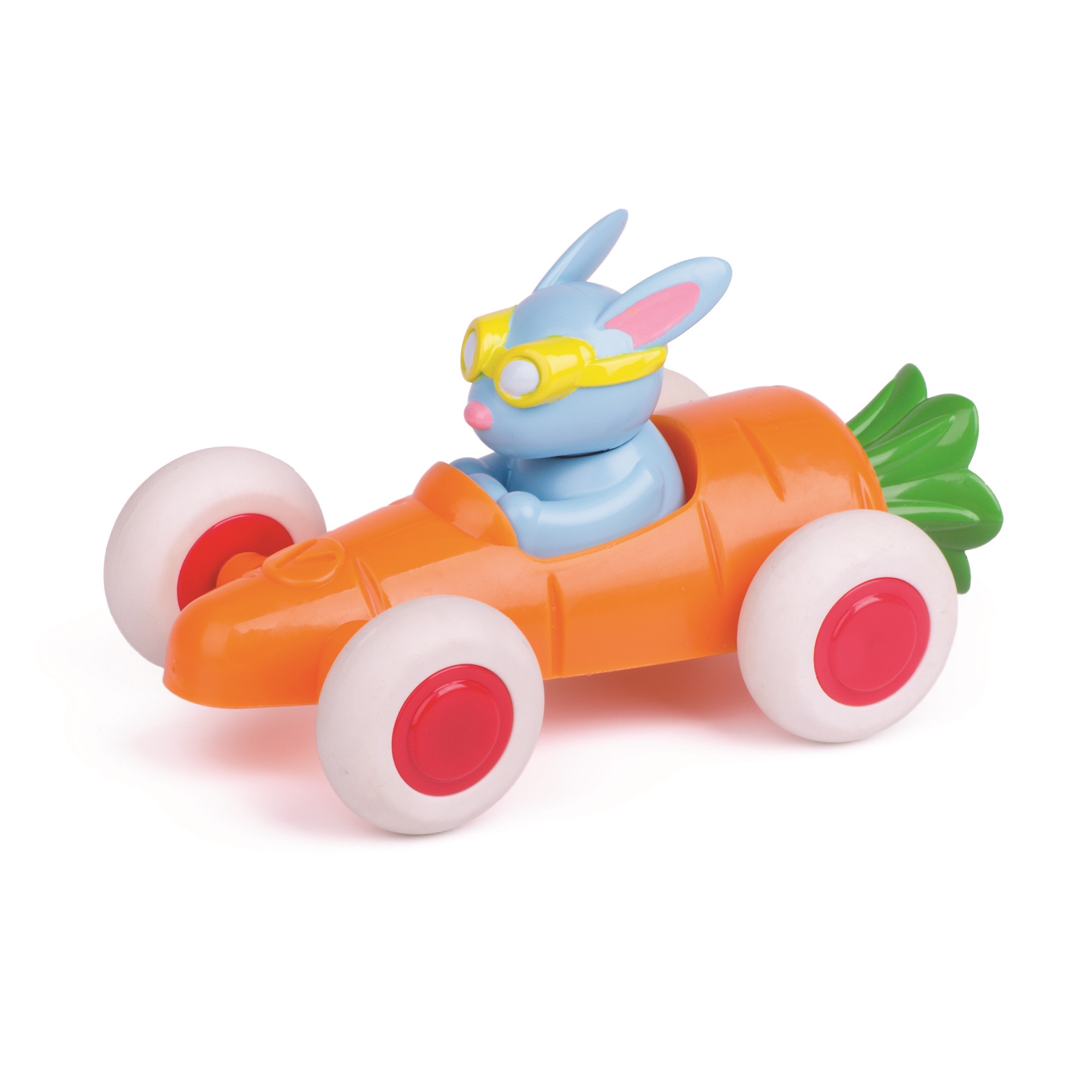 Машинка морковка VIKINGTOYS 14 см с водителем Зайчиком - фото 2