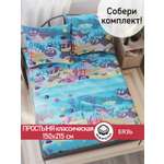 Простыня Сказка. Семья Акул 150 x 215 см 1 шт.