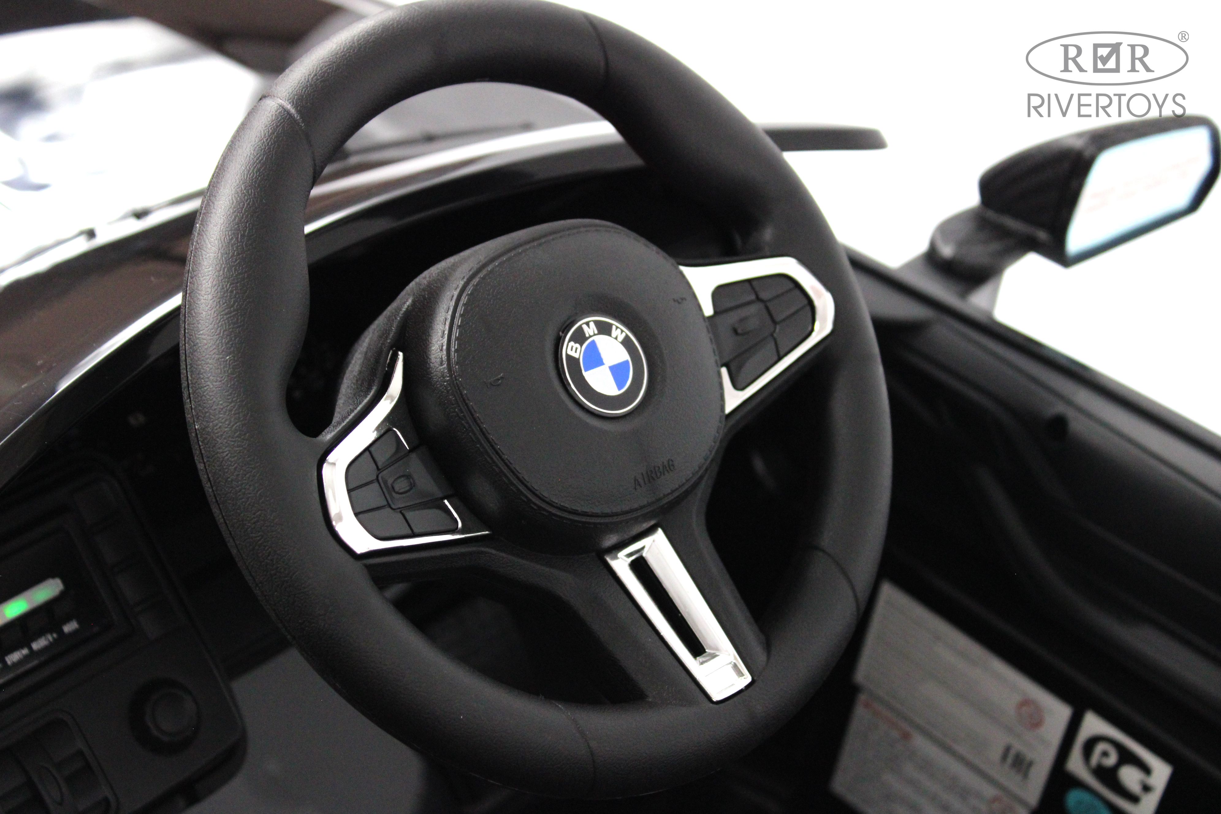 Электромобиль RIVERTOYS BMW A004AA-BMW-GREY С пультом ДУ - фото 27