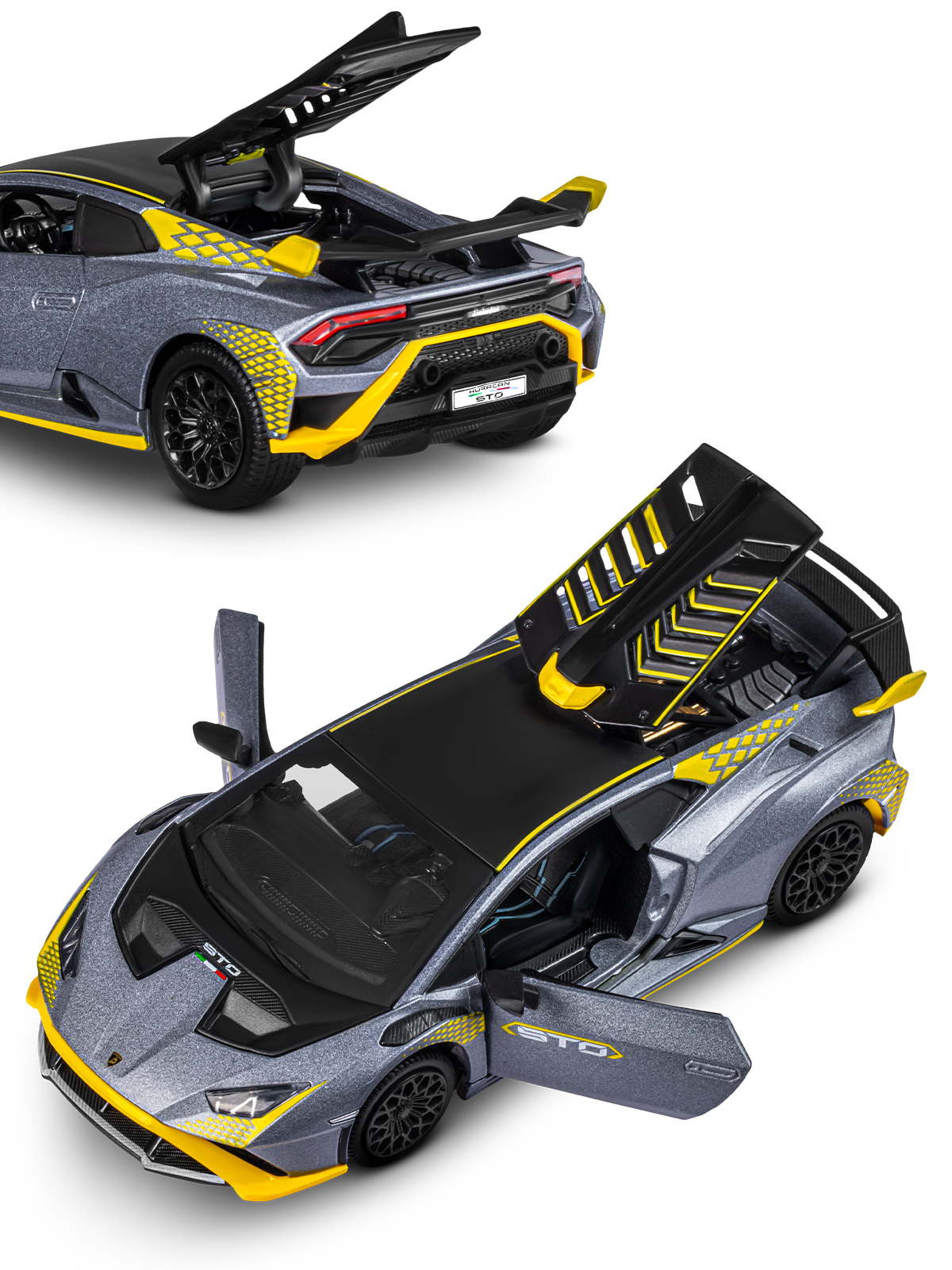 Автомобиль АВТОпанорама Lamborghini Huracan STO 1:24 JB1251759 - фото 24