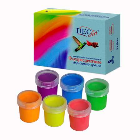 Краски акриловые DecArt 6 цв.