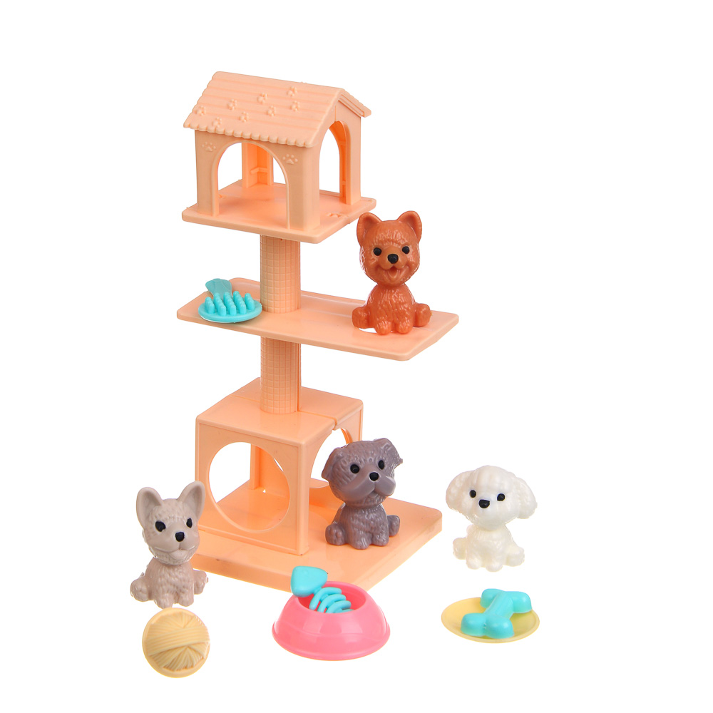 Кукла мини Игроленд с аксессуарами и питомцами высота 15 см 436-157 - фото 5